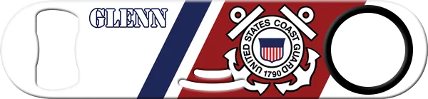 Coast Guard Strainer Bottle Opener Back