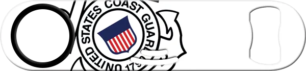 Coast Guard Strainer Bottle Opener Front