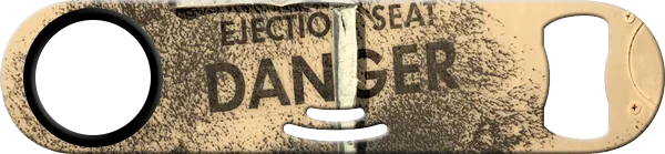 Danger Bartender Strainer Bottle Opener Front