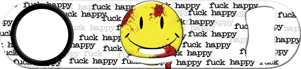 Fuck Happy Strainer Bottle Opener Front