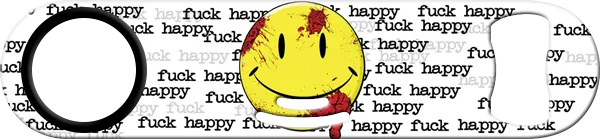 Fuck Happy Strainer Bottle Opener Front