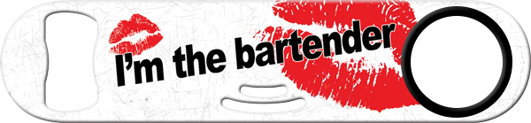 Kiss The Bartender Strainer Bottle Opener Back