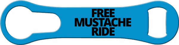 Free Mustache Ride Vrod Bottle Opener Back