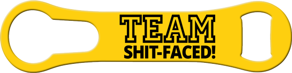 Team Shit Faced Vrod Bottle Opener Front