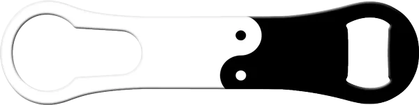 Yin Yang Bartender Vrod Bottle Opener Front