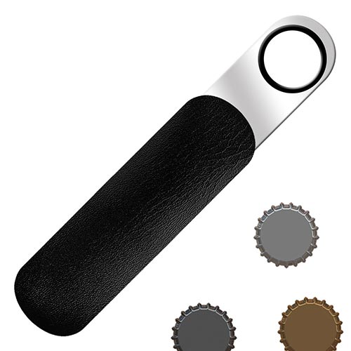 Leather protective pouch for bottle openers