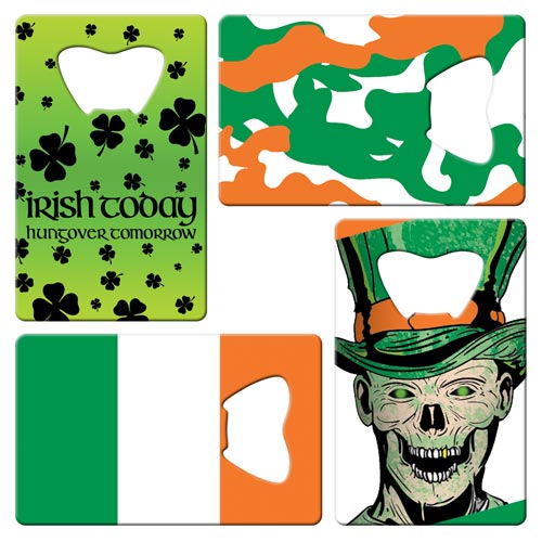 Irish love business card bottle openers