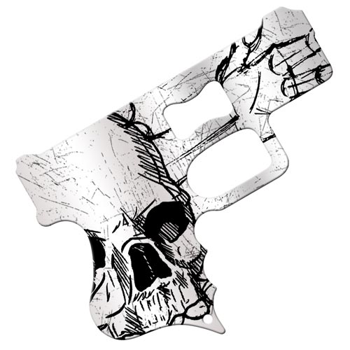 Skulls and bones gun bottle openers