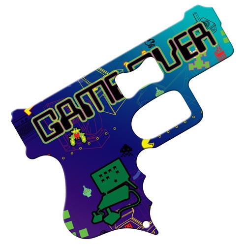 Video games gun bottle openers