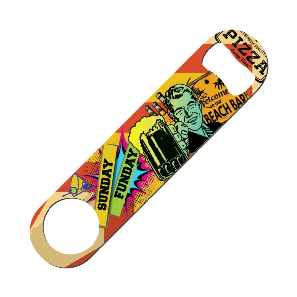 Pre-designed standard bartender bottle openers