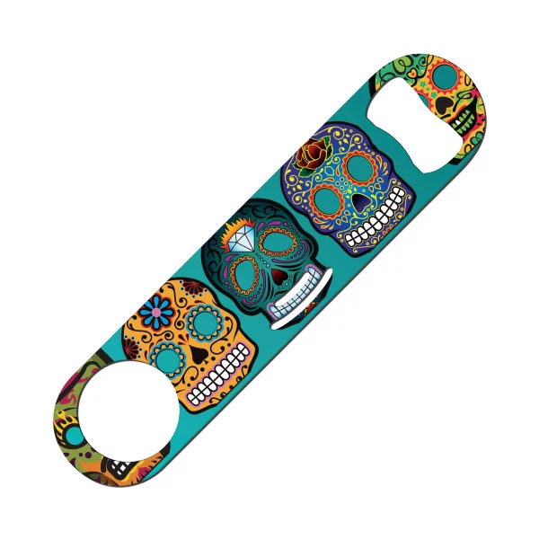 Pre-designed cocktail strainer bottle openers