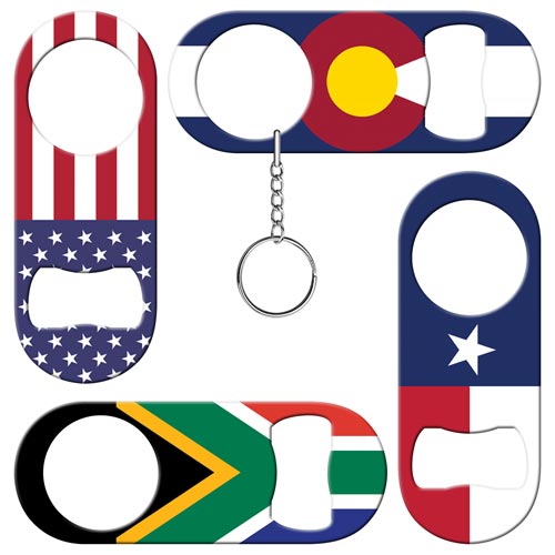 Fun with flags mini bottle openers
