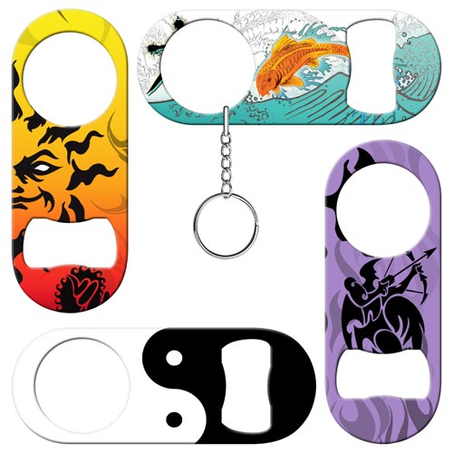 Zodiac astrology and zen mini bottle openers