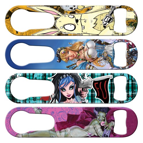 Artist series pour spout remover bottle openers