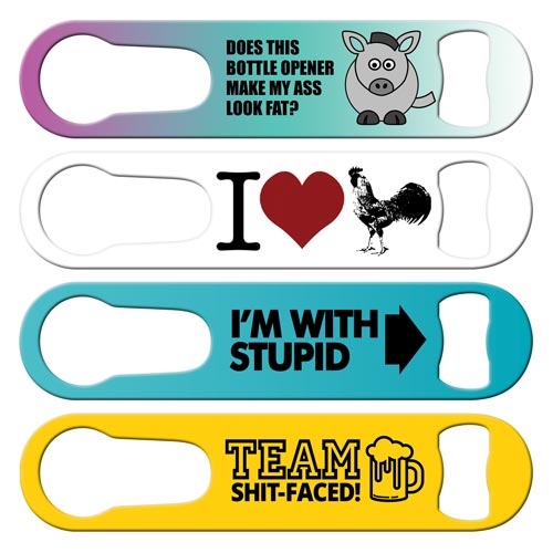 Fun and humor pour spout remover bottle openers