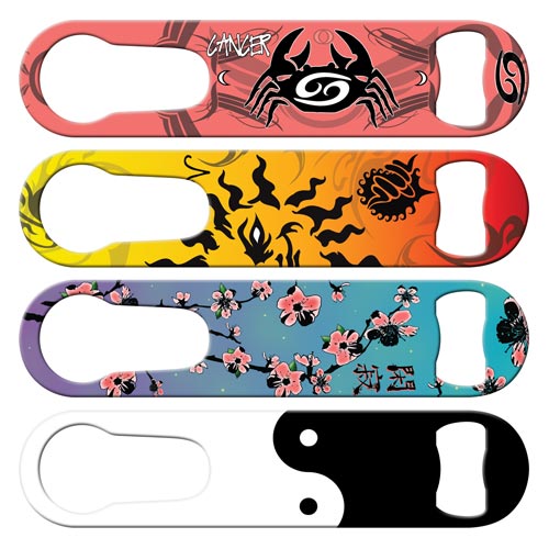 Zodiac astrology and zen pour spout remover bottle openers