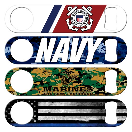 Military and armed forces standard bottle openers