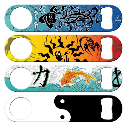 Zodiac astrology and zen standard bottle openers