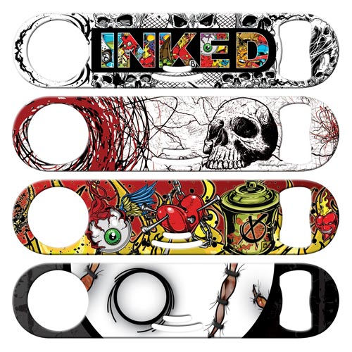 Hardcore and badass cocktail strainer bottle openers