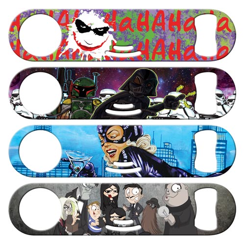 Movies and TV shows cocktail strainer bottle openers