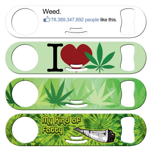 Weed fun cocktail strainer bottle openers