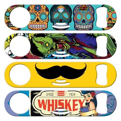 All designed cocktail strainer bottle openers