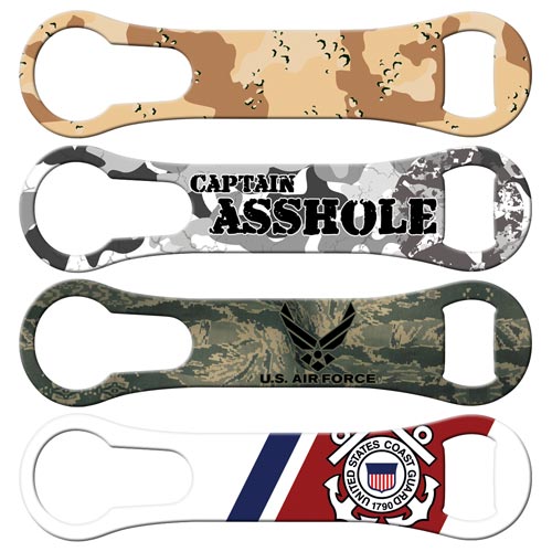 Military armed forces V-Rod bottle openers